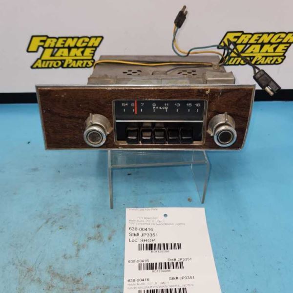 AM Radio “F1MA-18806” UNTESTED Fits 1971 MERCURY 1139288