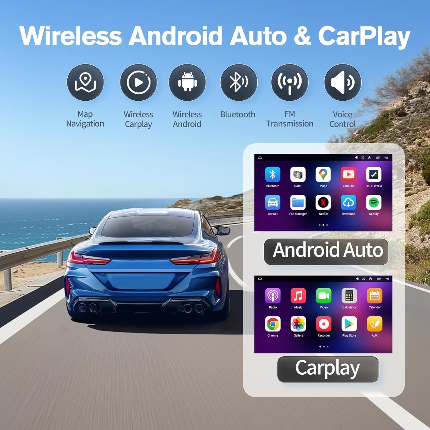 【2G+64GB】 Car Radio Stereo for Honda Civic 2012-2015,Android 9 Inch