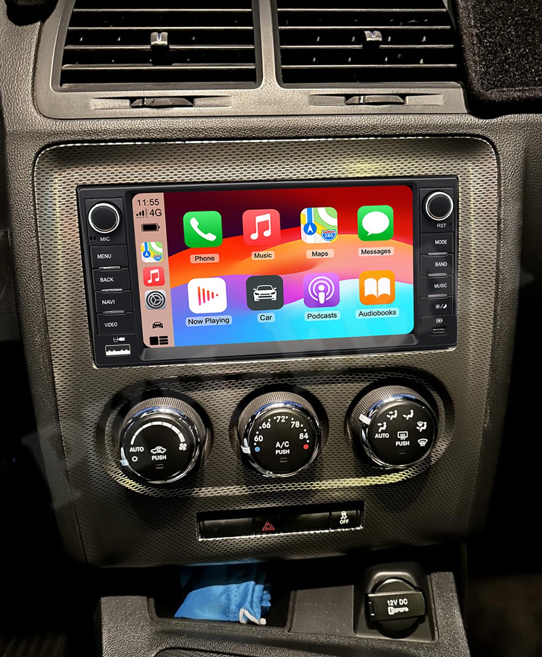 For Dodge Challenger 2008-2014 Android 15 Apple Carplay Radio Stereo GPS BT WiFi