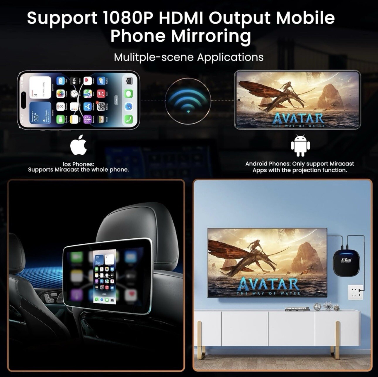 MMB MAX 5.0 Android 13 Wireless CarPlay 8GB+128GB 8-Core Multimedia Video Ai Box