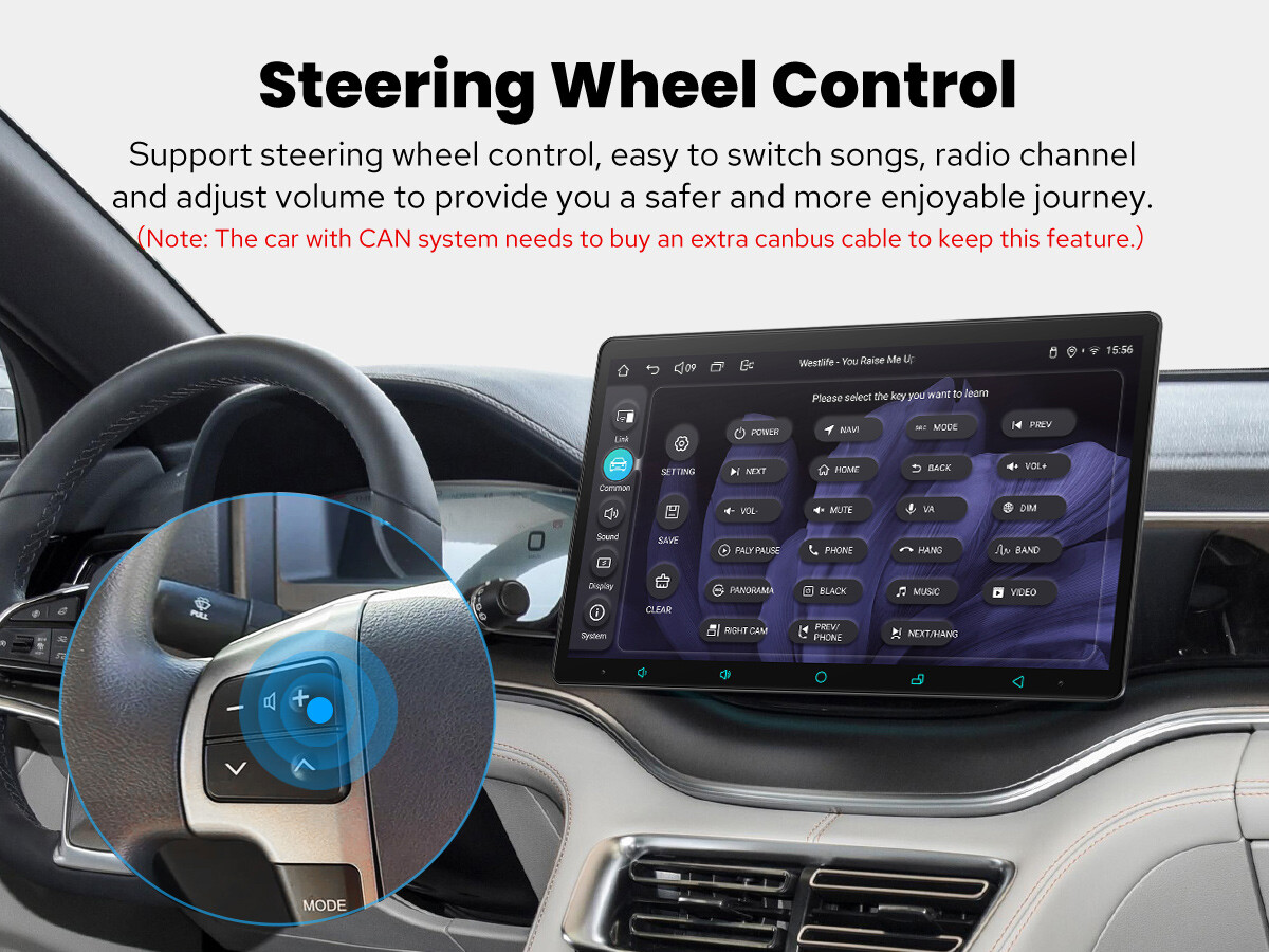 JOYING HD Touchscreen Rotatable Double DIN Support GPS Navigation/Apple CarPlay