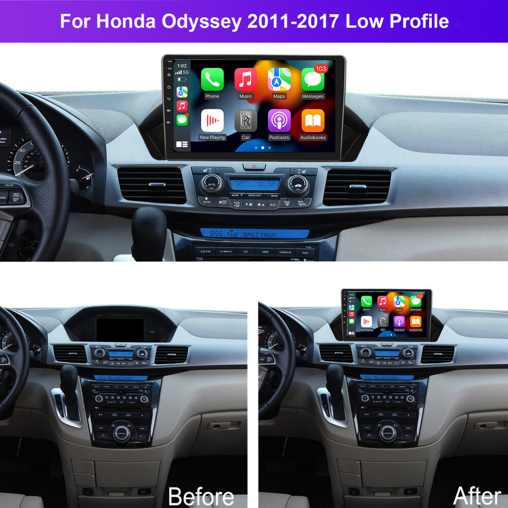 For Honda Odyssey 2011-2017 Android 13 Car Stereo Radio GPS Navi Carplay 2+32GB
