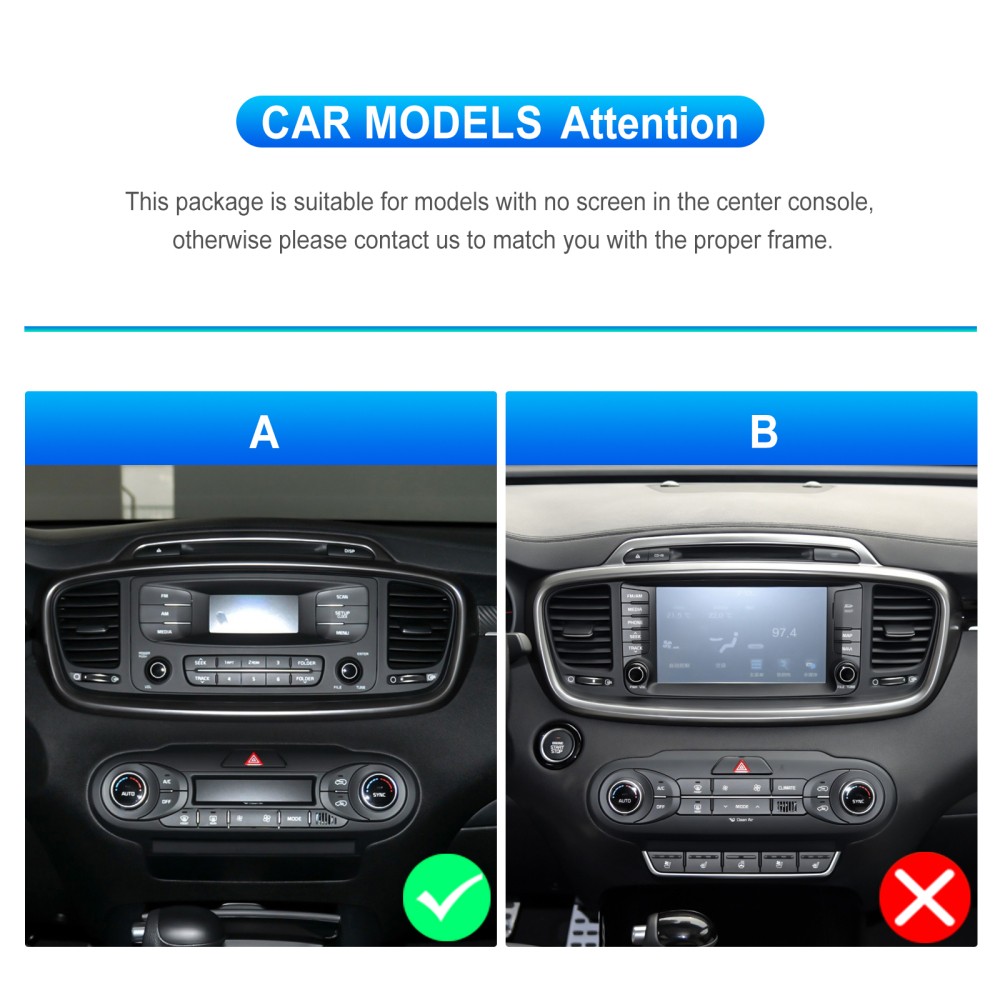 4+64GB For Kia Sorento 2015-2020 Android 15 Carplay Stereo Radio GPS Screen +Cam