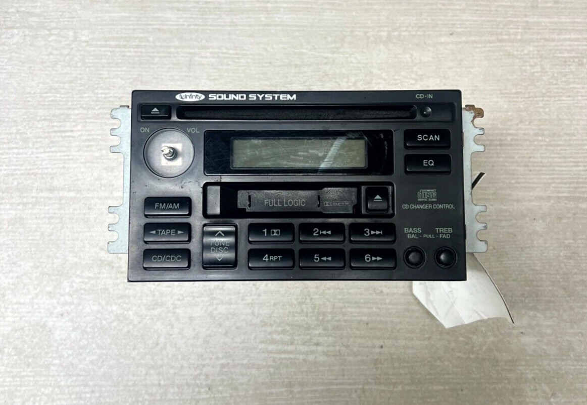 Genuine OEM 2004 Kia Optima AM/FM Radio Cassette CD Disc Player Black & Silver