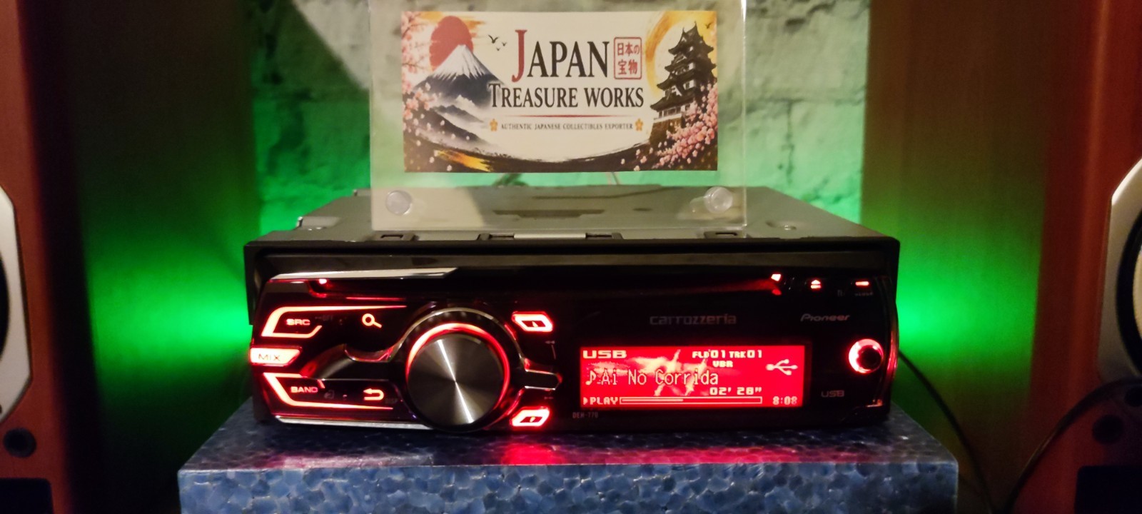 Pioneer Carrozzeria DEH-770 CD USB SD AUX JDM Car Stereo Head Unit Tested