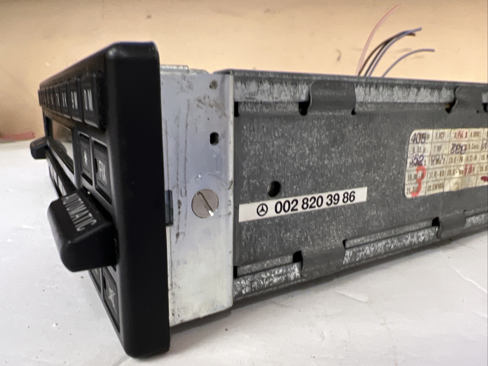 Mercedes Benz radio cassette player Becker Mexico BE0830 FOR PARTS NOT WORKING