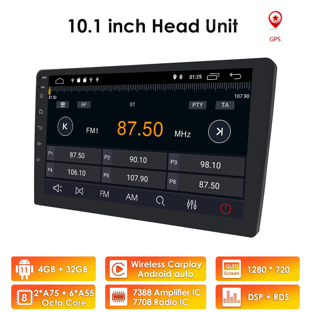 10.1″ inch Android 10 Car Radio Stereo OCTA Core 4+32G GPS Wifi BT Carplay Auto