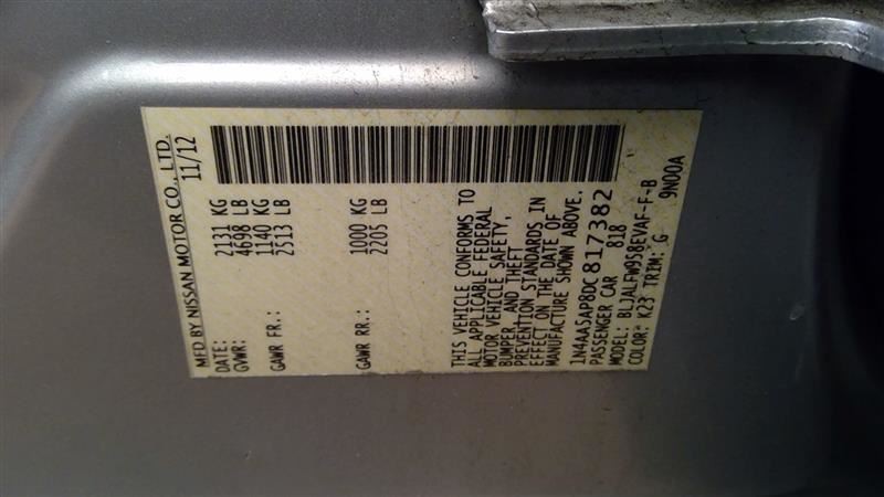 Audio Equipment Radio Receiver Sv Thru 2/13 Fits 12-13 MAXIMA 6066451