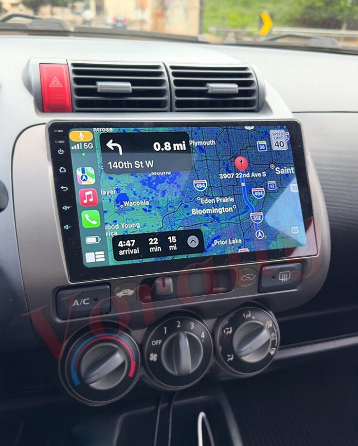 4+64G Android 14 For 2004-2010 Honda Fit Jazz Car Stereo Radio Carplay WIFI GPS