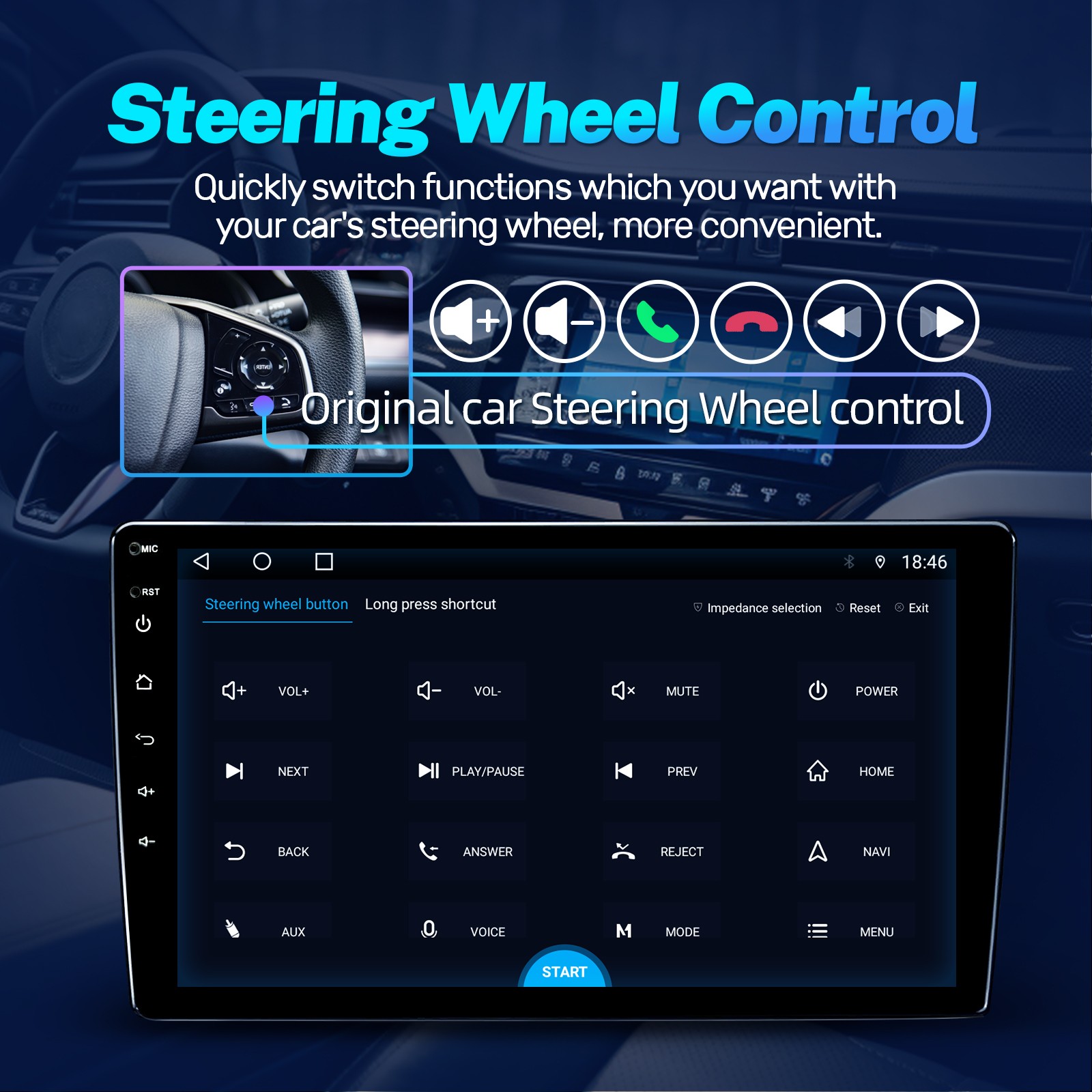 For 2013-2018 Dodge Ram 1500 2500 3500 Android 13 Car Stereo WiFi Radio Carplay