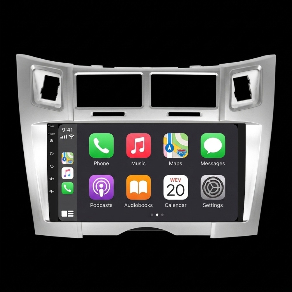 4GB+64GB Carplay Android 15 For Toyota Yaris 2007-2011 Car Radio Stereo GPS Navi