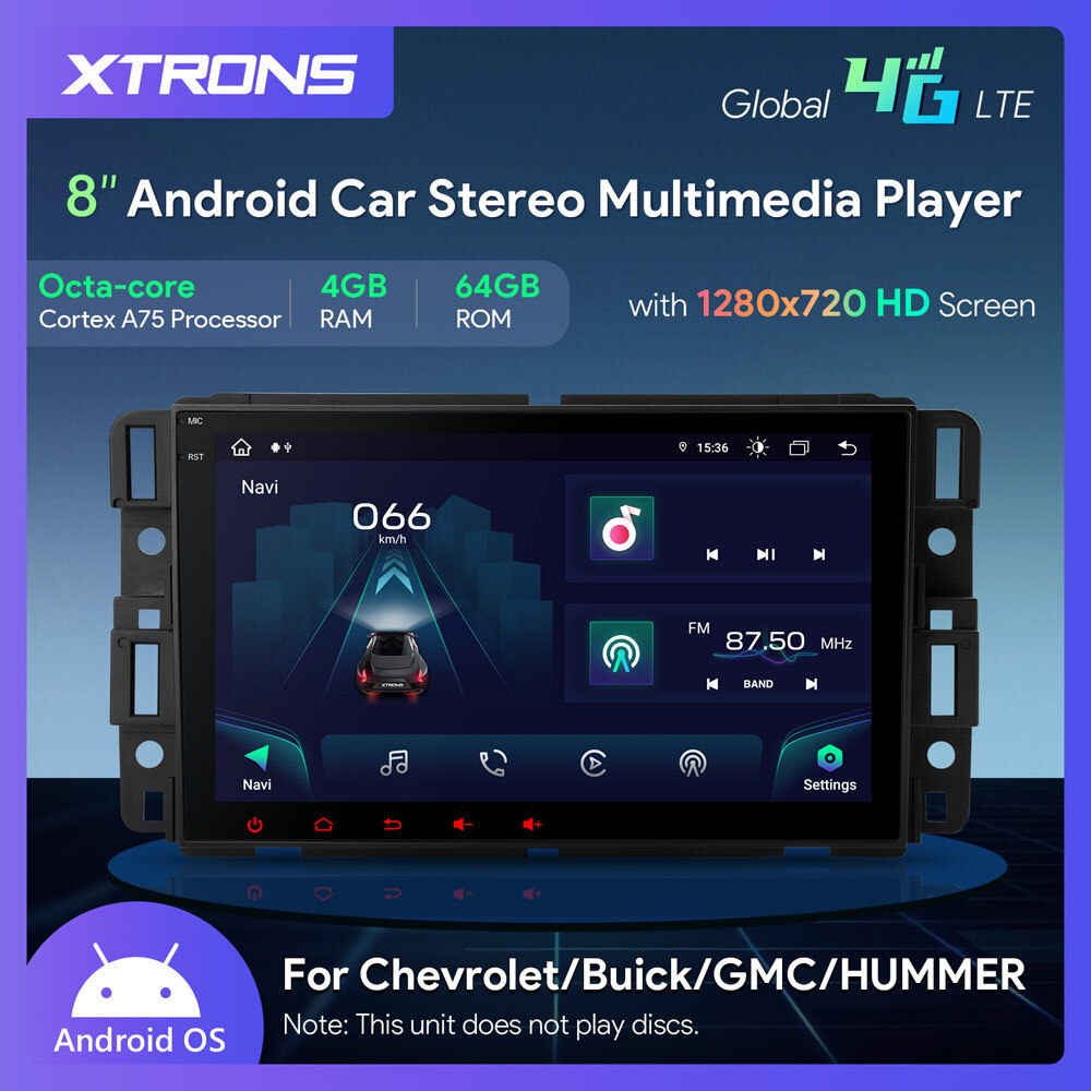 Android 14 8-Core 64GB Car Stereo GPS Radio 4G WIFI For Chevrolet GMC HUMMER H2