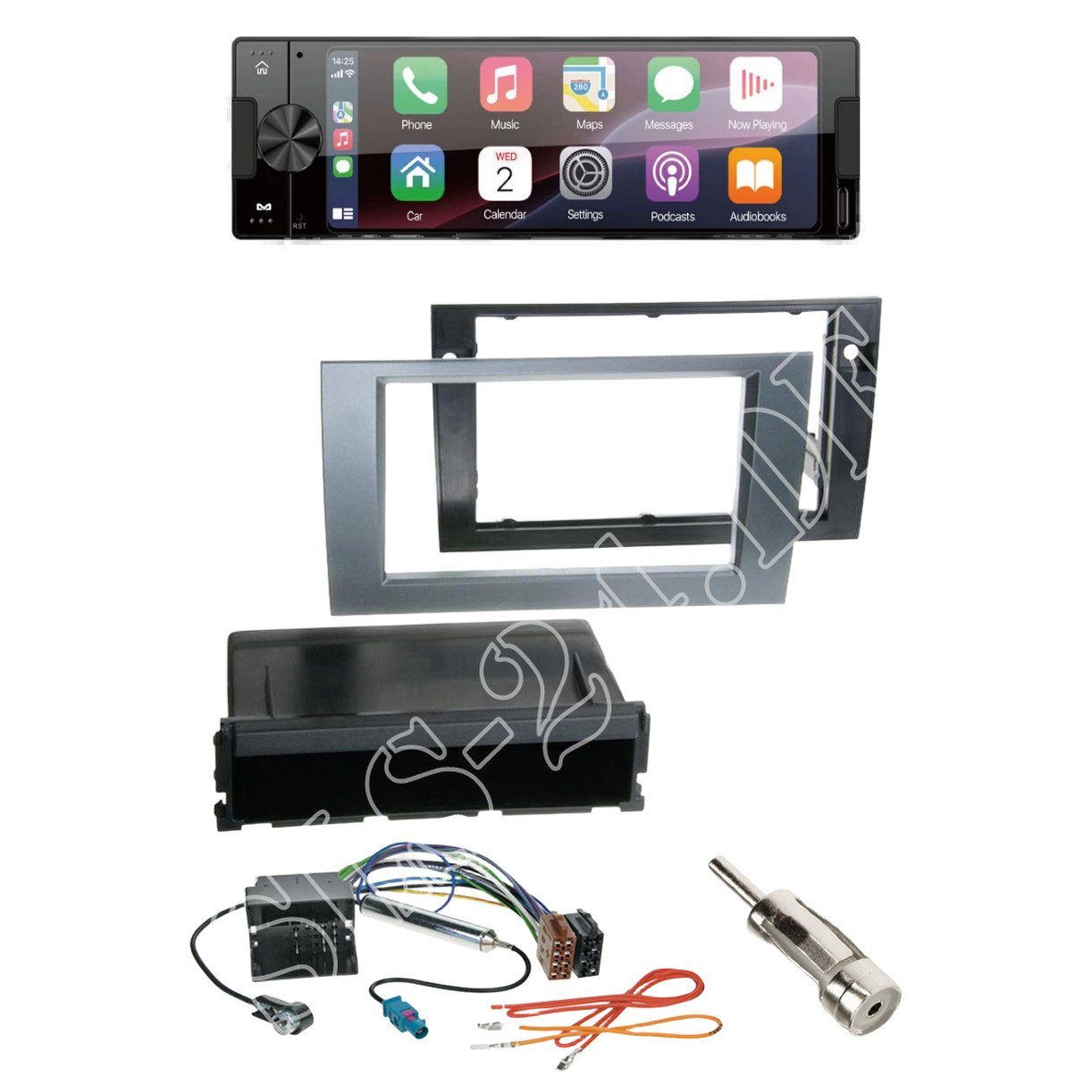 Ampire CPR60 radio DAB + with installation kit for Seat Exeo (3R/3N) from 4/2009