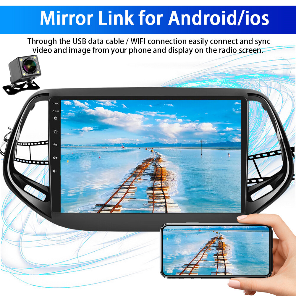 10″ For Jeep Compass 2017-2019 Android 15 Car Stereo Radio CarPlay GPS Navi 32G