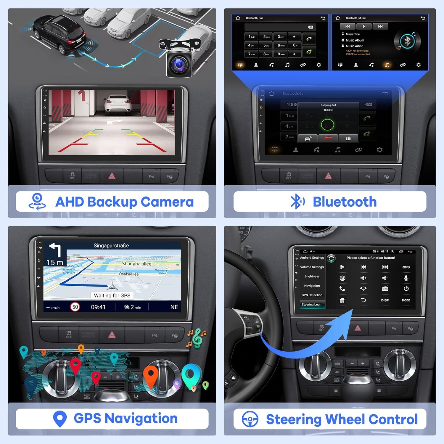 For Ford F150 1997 1998 1999 2000 2001-2004 Car Stereo Radio GPS Navi Head Unit