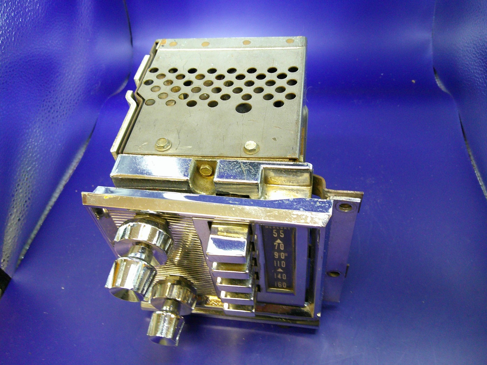 1959 Mercury factory original OEM radio (not tested) clean chrome