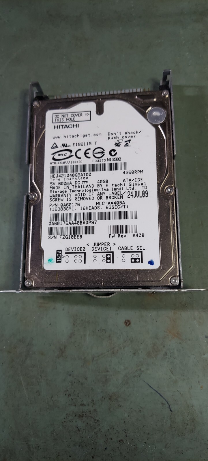 CHRYSLER/DODGE/JEEP/RAM RHB/RBZ Radio 40GB Hard Drive HDD OEM w/ Cradle