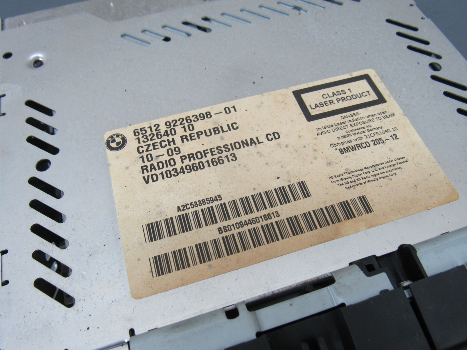 BMW Professional Radio CD Player E90 E92 E93 2006-2013 OEM