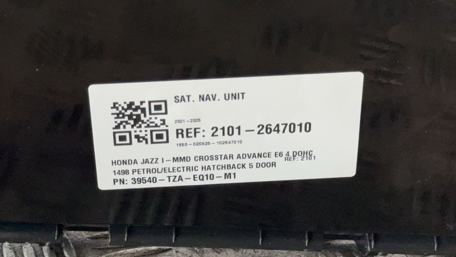 2021-2025 HONDA JAZZ CROSSTAR MK5 SAT NAV CAR PLAY HEAD UNIT 39540-TZA-EQ10-M1
