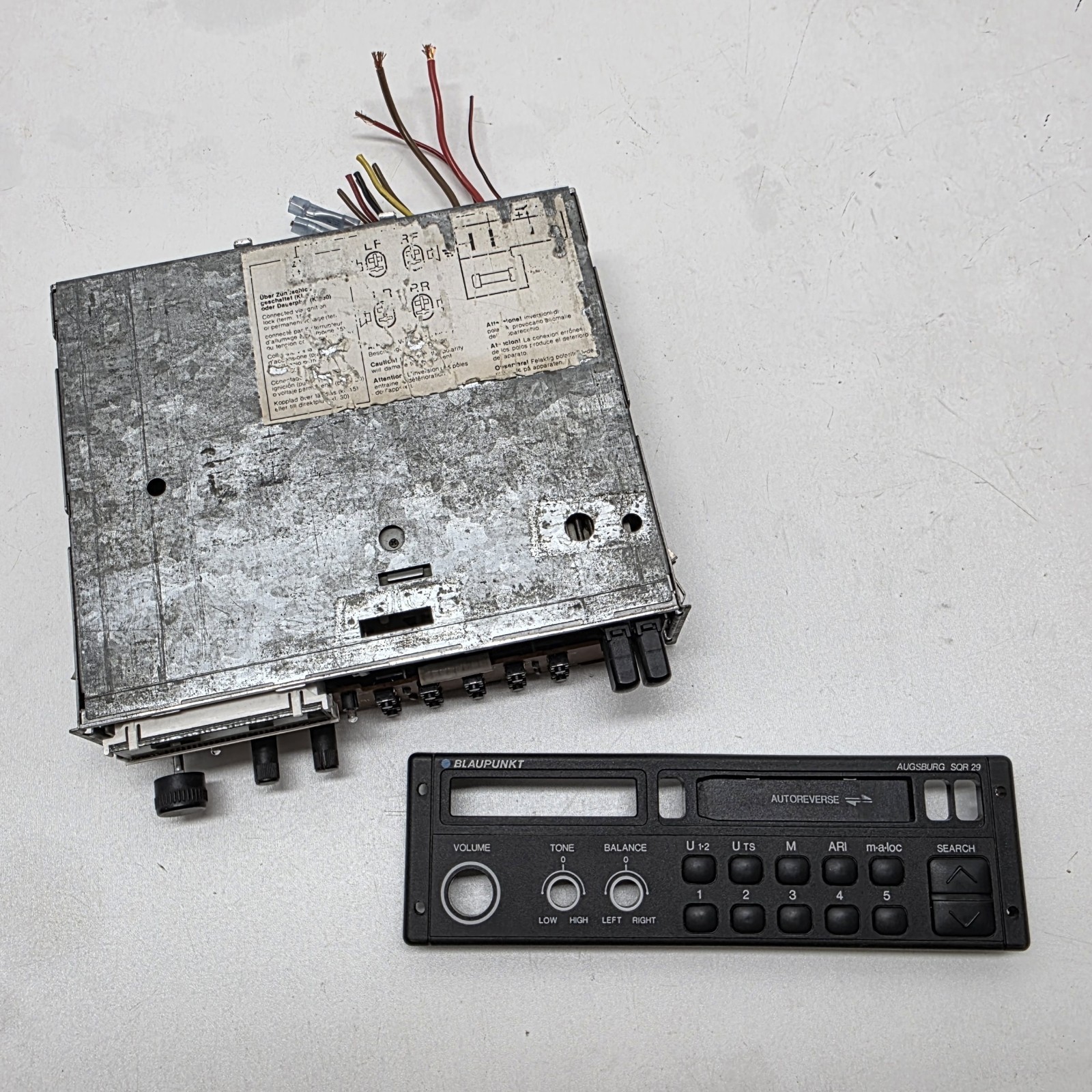 Vintage Blaupunkt Car Stereo Radio Porsche 911 944 SQR 29 Augsburg
