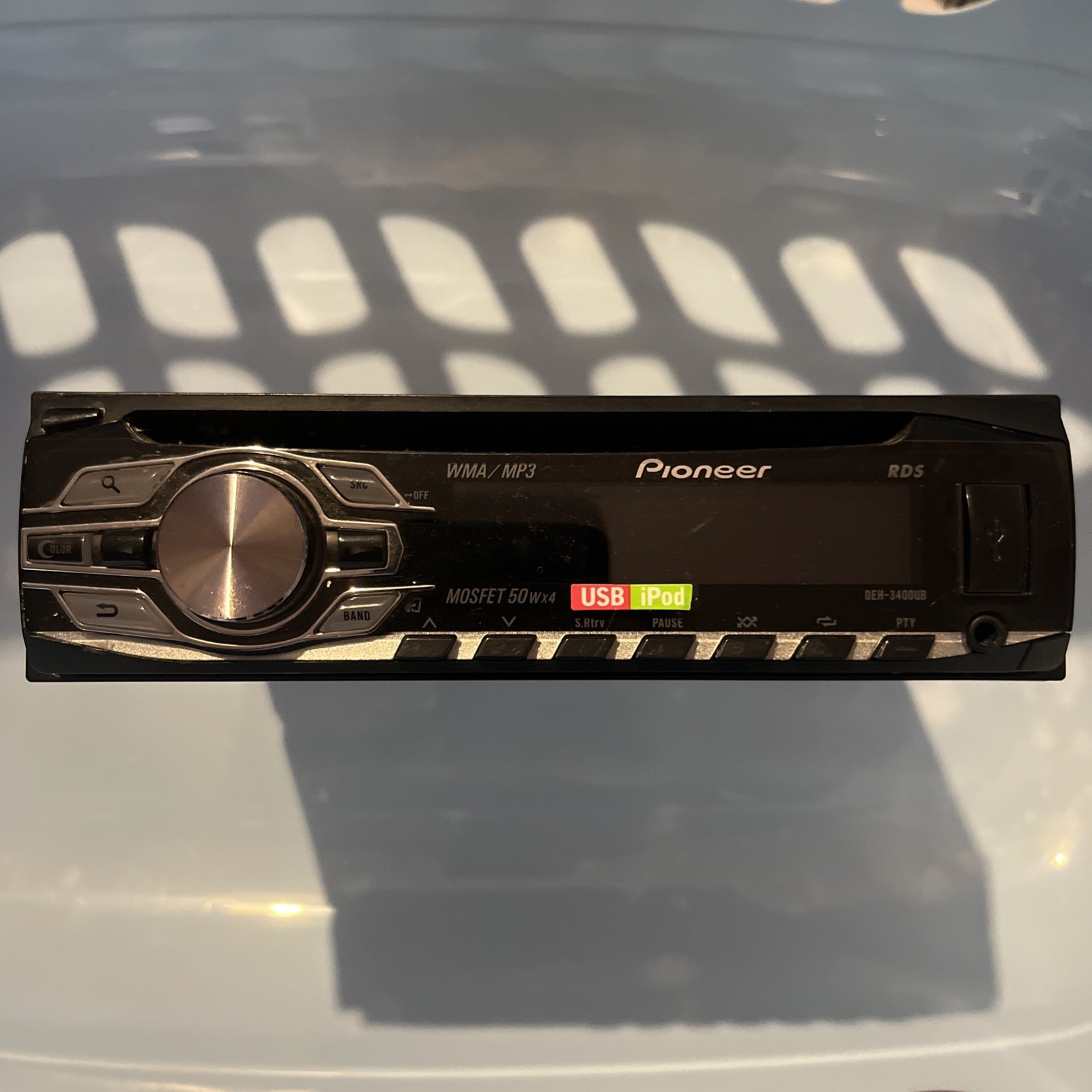 PIONEER DEH-3400UB RDS WMA MP3 WAV USB AUX CD RADIO KEY COLOUR DISPLAY