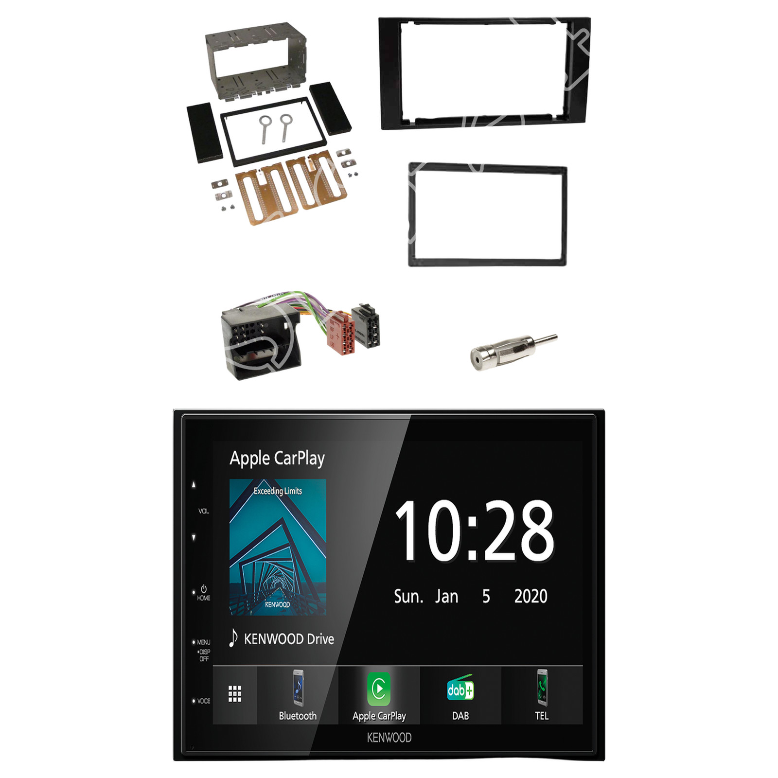 Kenwood DMX5020DABS Radio DAB Bluetooth With Fitting Kit For Ford Focus 2004÷2008