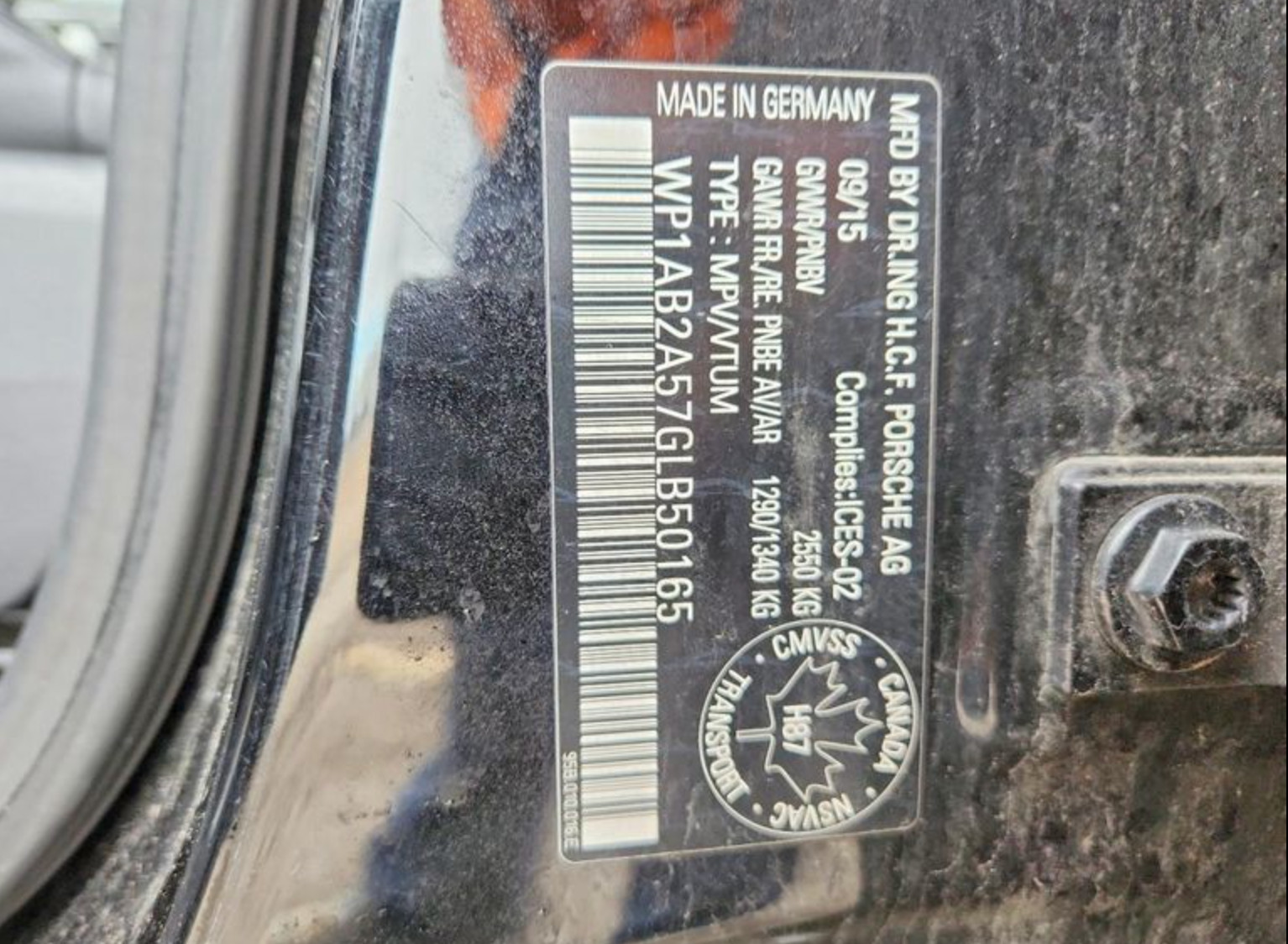 2016 PORSCHE MACAN COMMAND HEAD UNIT NAVIGATION RADIO 95B035963 OEM