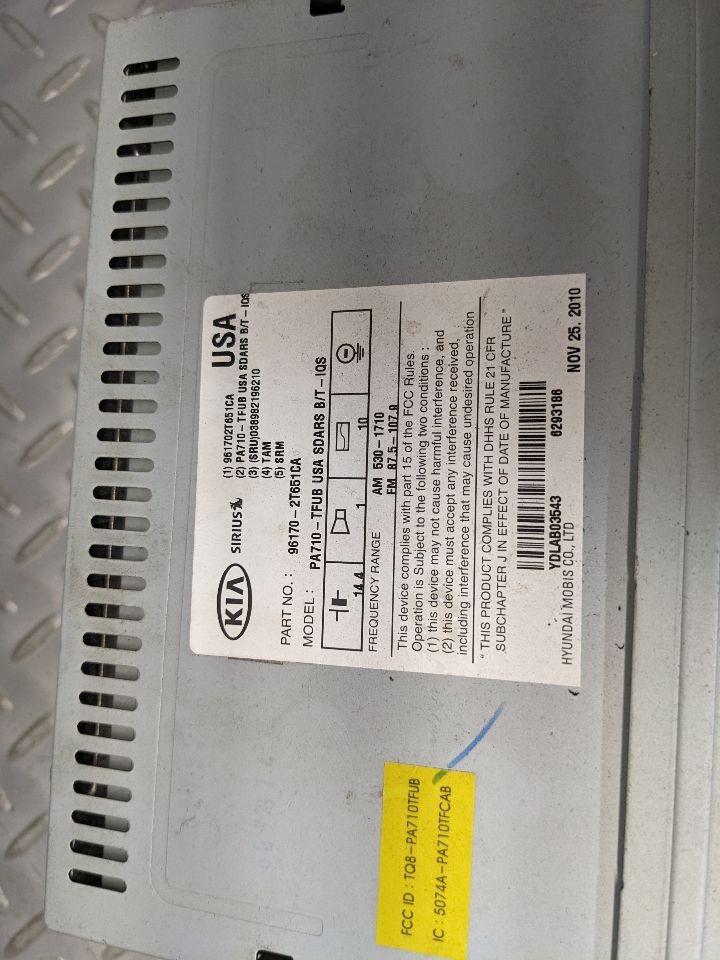 Audio Equipment Radio EX Luxury Canada Receiver Fits 11-13 OPTIMA 1157780