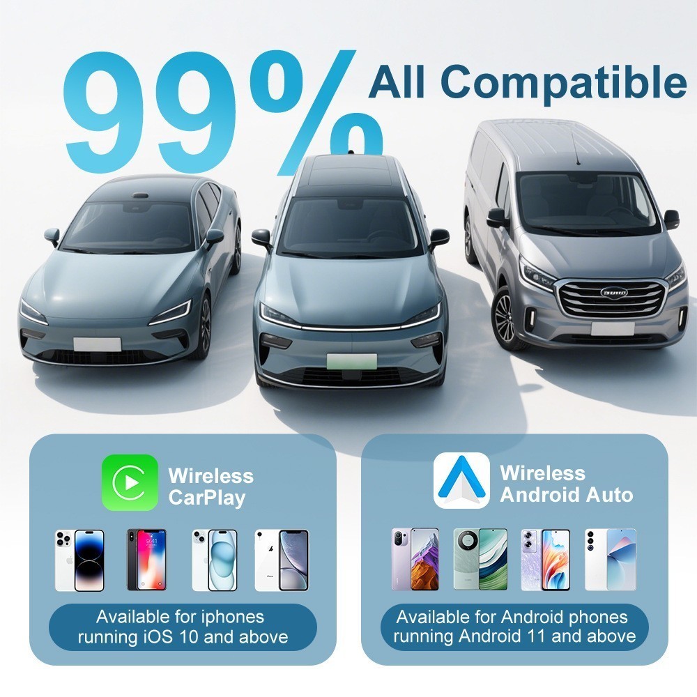 2026 USB Wireless CarPlay Adapter For iPhone Apple Wireless Dongle Plug Play