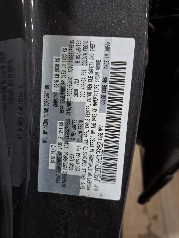 2017 Cx-9 Stereo Radio Receiver Sku#4259259