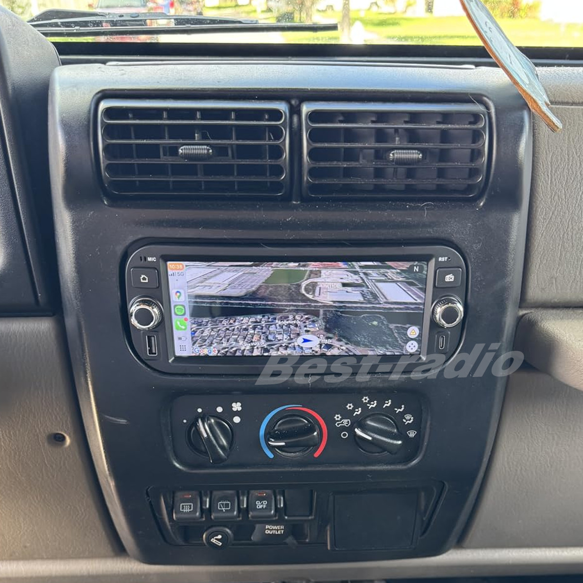 6.8″Android15 Carplay 64GB Car Stereo Radio GPS Navi For 2003-2006 Jeep Wrangler