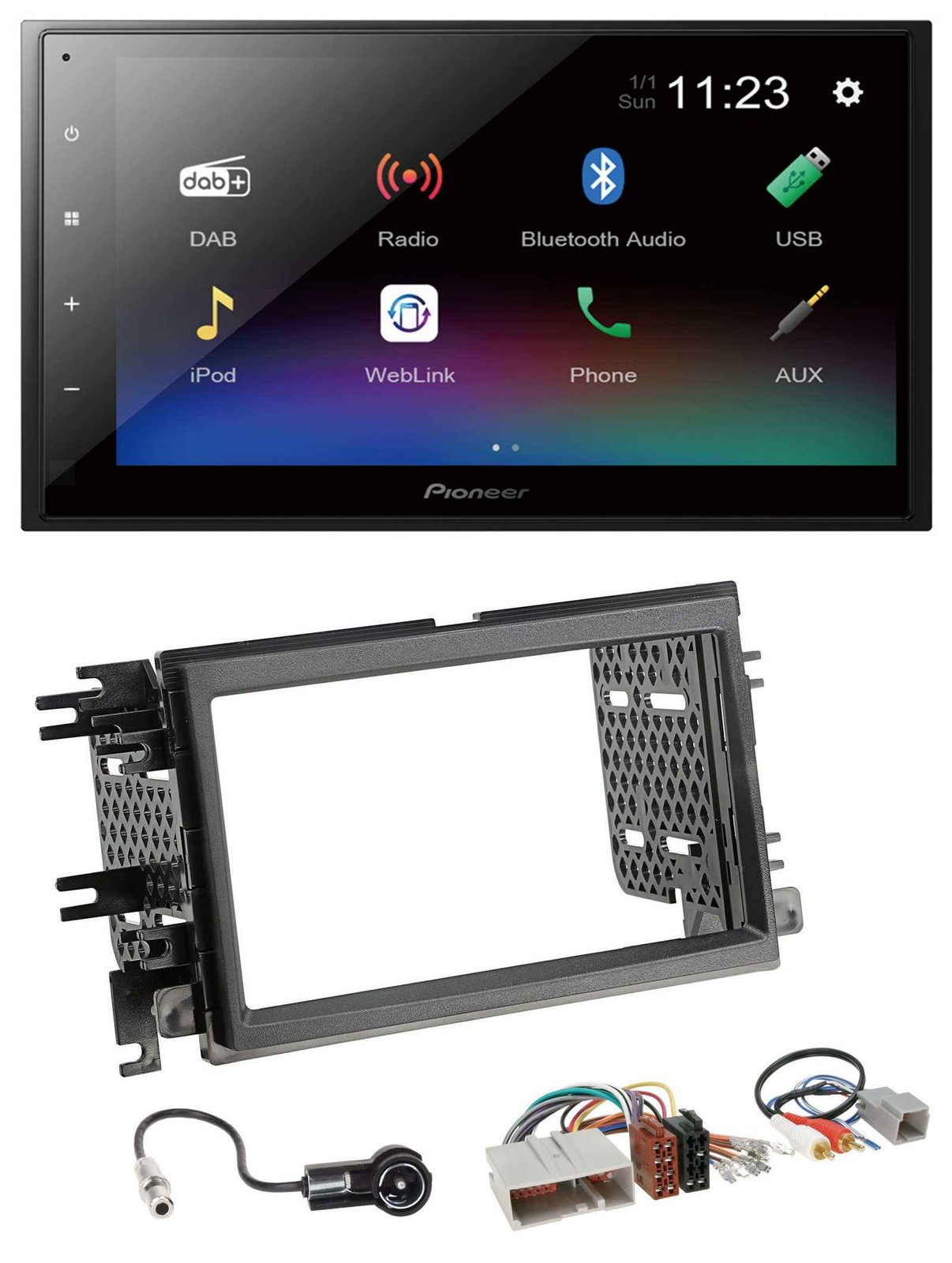 Pioneer USB Bluetooth DAB 2DIN MP3 Car Stereo for Ford Mustang F 150 04-09