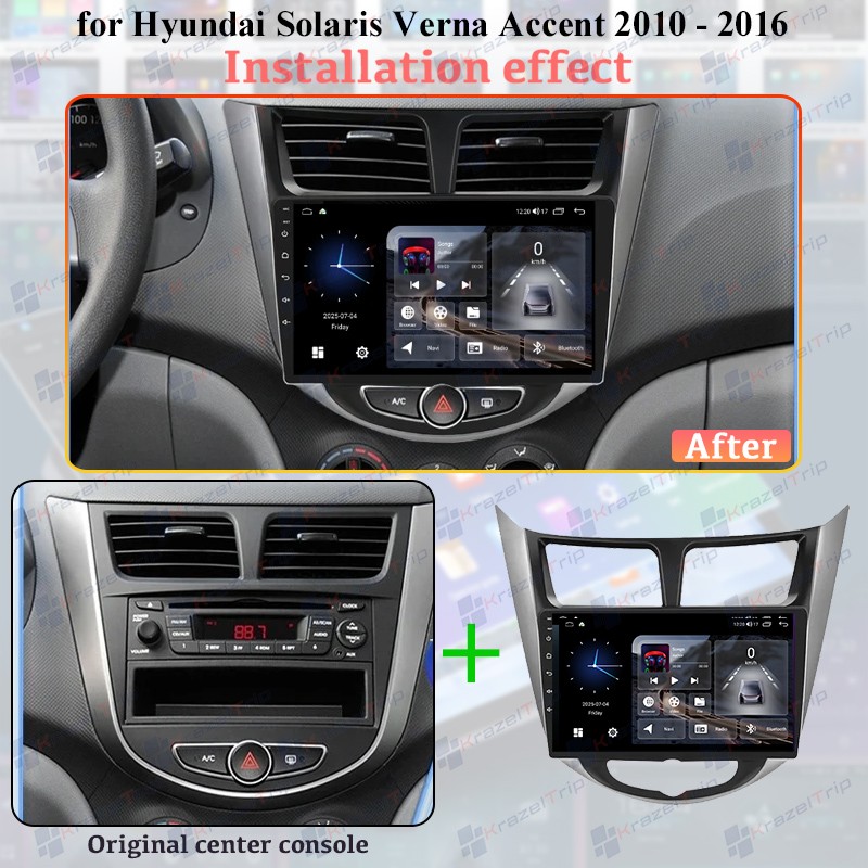 8 Core android Car Radio for Hyundai Solaris Verna Accent 2010 – 2016 Carplay