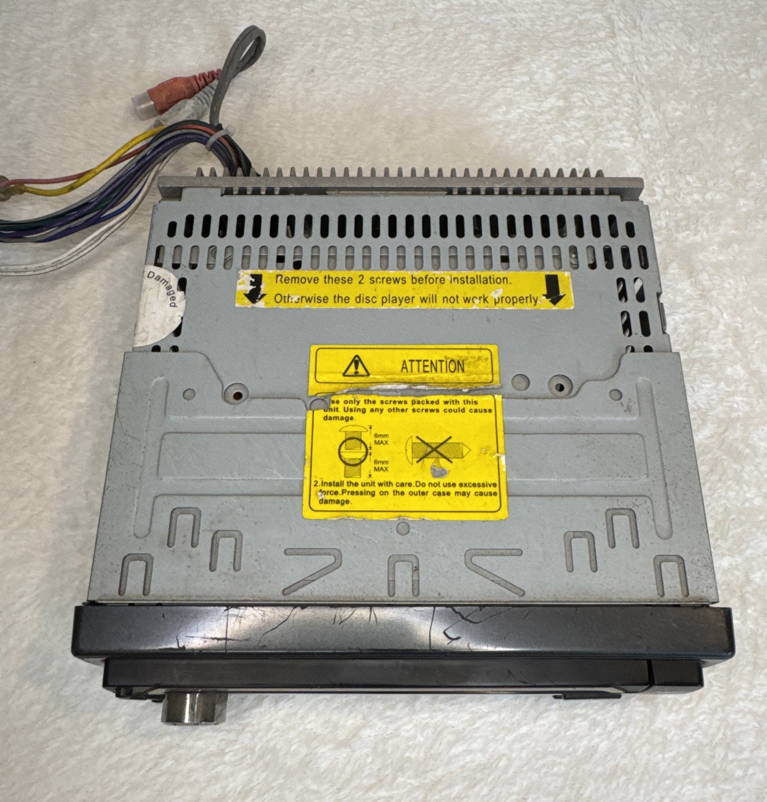 Sendai CD789 Used Car Stereo Head Unit CD/MP3 AM/FM In-Dash Not Tested