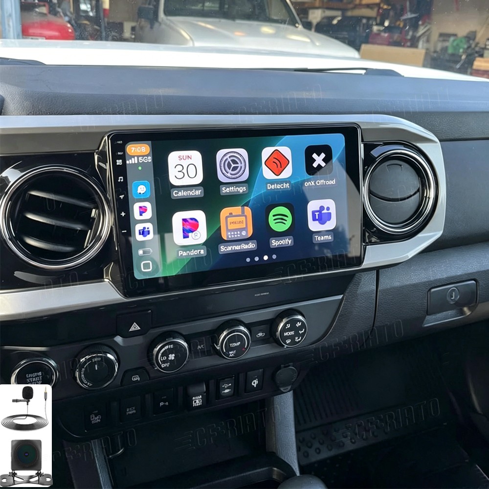 Apple Carplay For 2016-2022 Toyota Tacoma Car Radio Stereo Head Unit GPS +Camera
