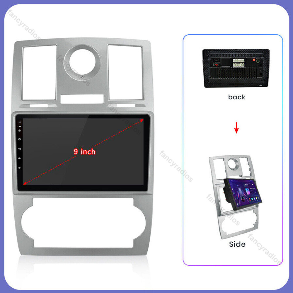 Android 12.0 2+32G Carplay Car Stereo Radio GPS WIFI For Chrysler 300C 2004-2007