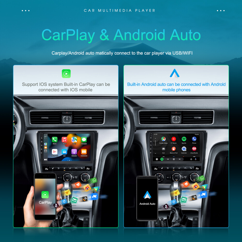 Android15 Carplay Car Stereo For Jeep Chrysler Dodge GPS Navi WIFI FM RDS Radio