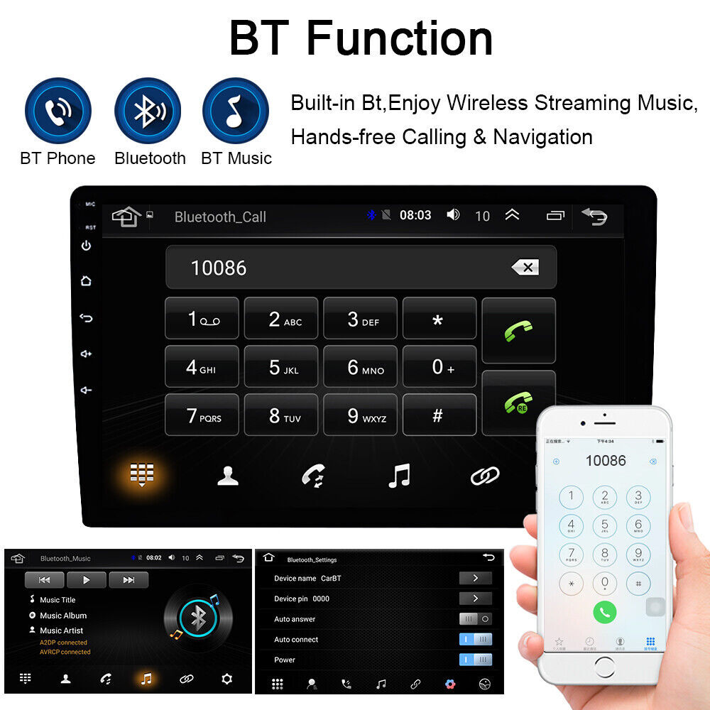 Radio Dash Kit Android 12 GPS WIFI 2G+32G For Mazda 3 2010-2013 Apple Carplay