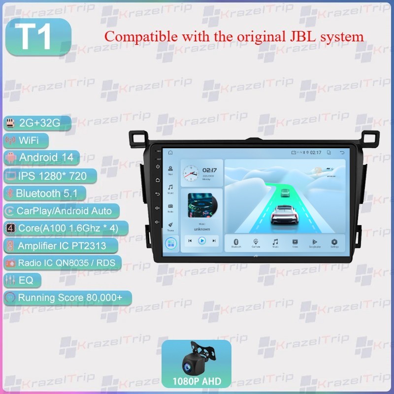 9″ Android 64G 8 Core Car Radio for Toyota RAV4 2013-2018 CarPlay Audio GPS