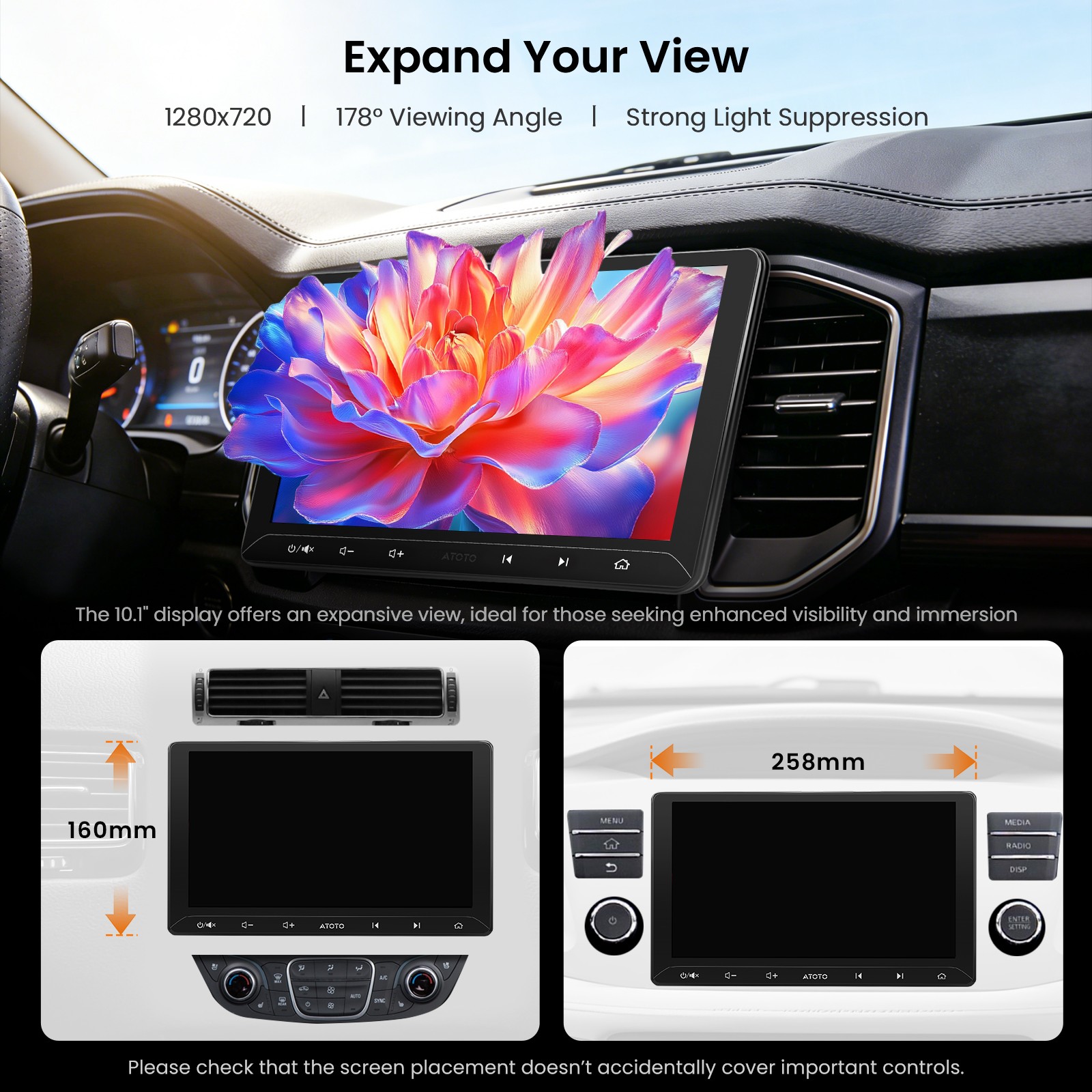 ATOTO A5L Gemini 3.0 AI 2 Din Car Stereo GPS Play Android Radio 10.1″ Multimedia