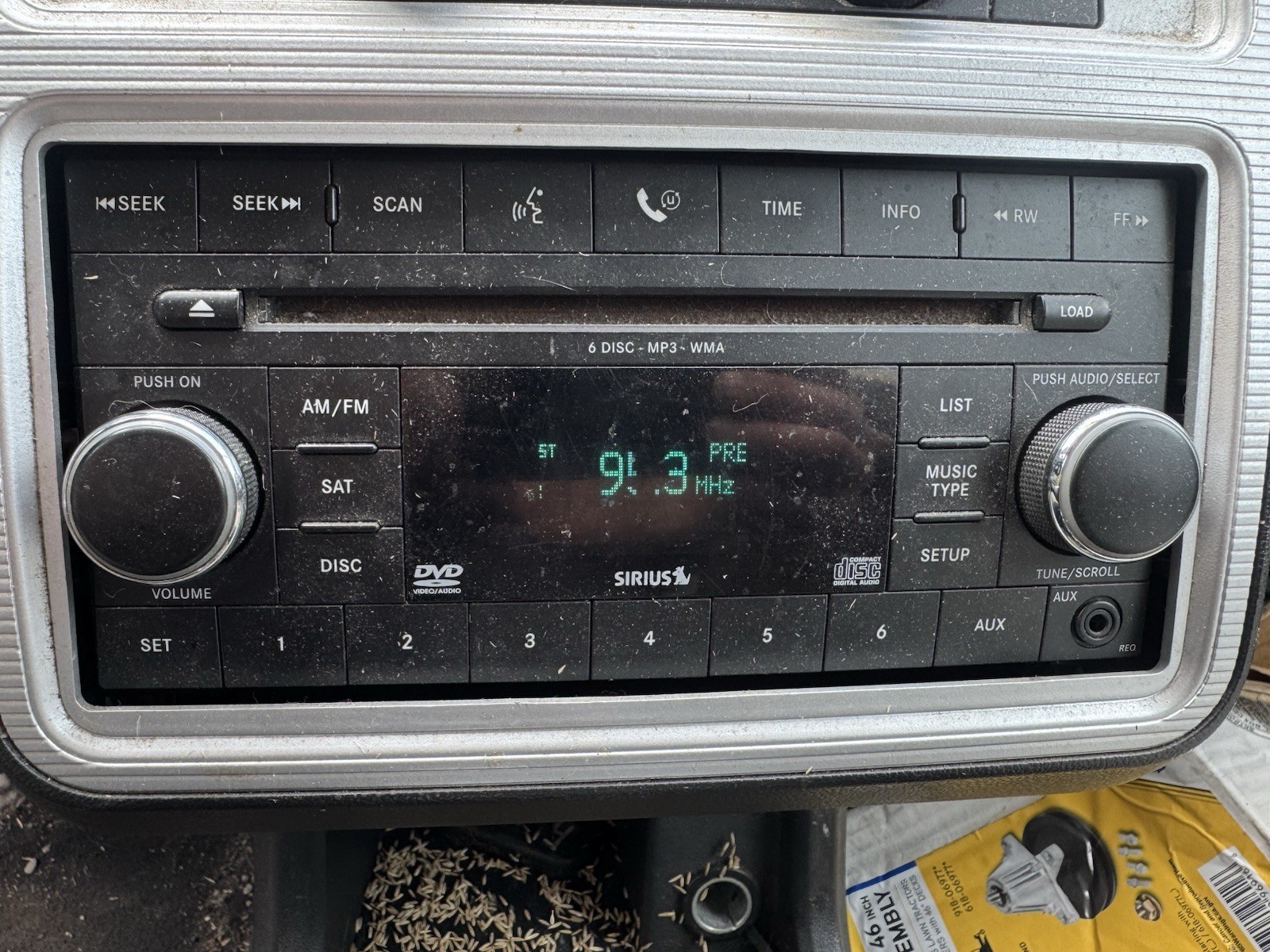 CHRYSLER DODGE JEEP 05064920AG OEM RES AM-FM 6 CD SAT RADIO FREE SHIP TESTED!