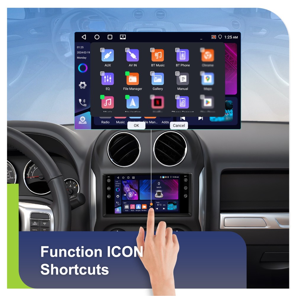 4+64GB For Dodge RAM 1500 2500 2009-2012 Carplay Android 15 Car Radio GPS Stereo