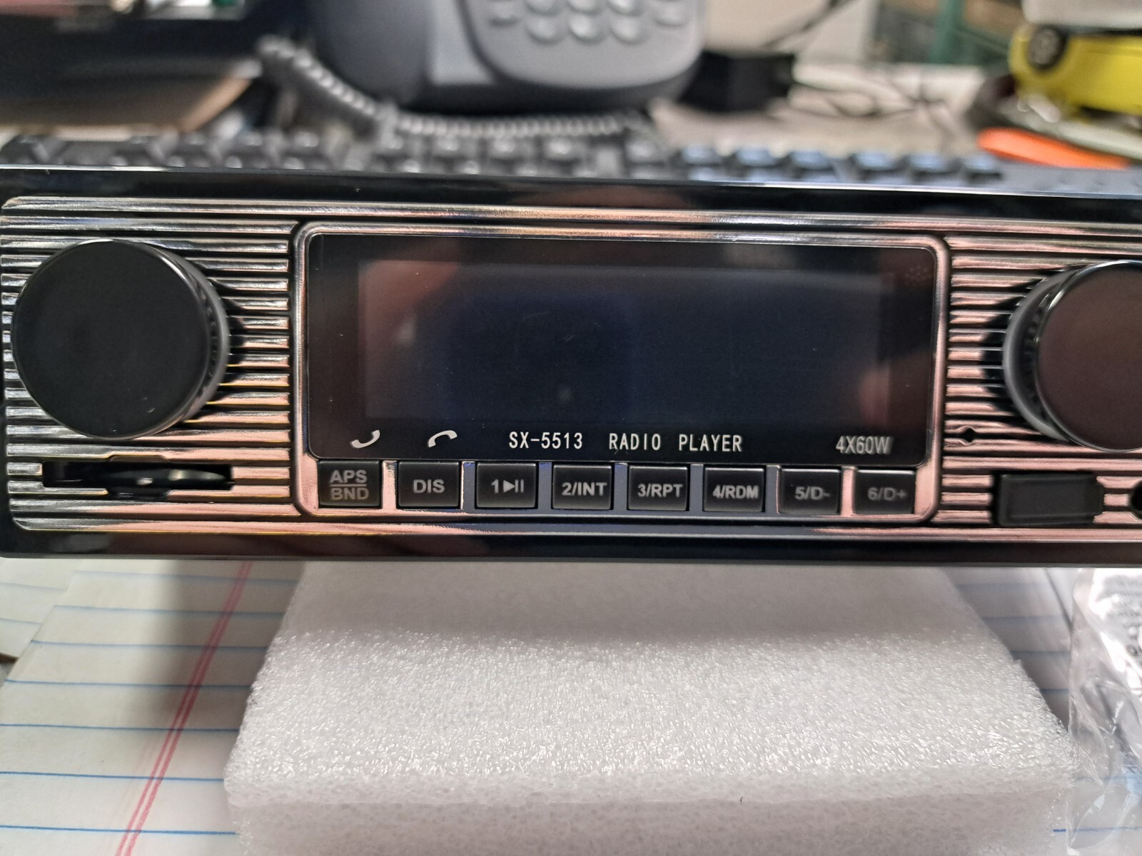 MP3 Automotive Radio Receiver Tuner Restomod Retro USB Micro SD