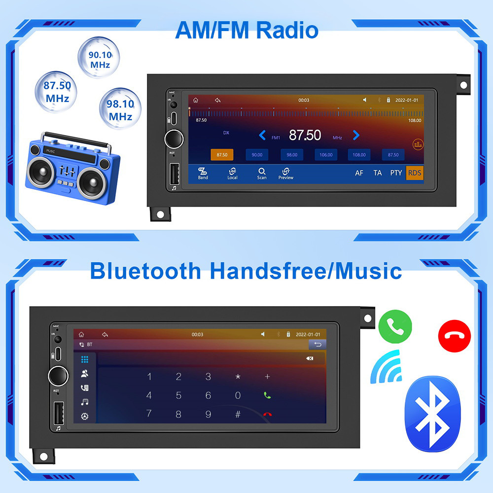 For 1995-1999 Dodge Neon / Plymouth Neon Android Carplay Car Stereo Radio GPS