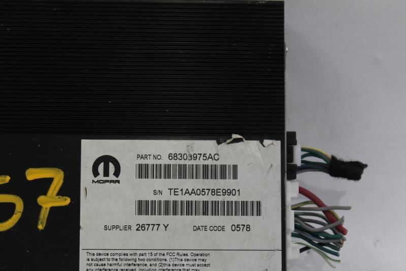 Audio Equipment Radio Amplifier 276 Watt Fits 2017-20 DODGE CHALLENGE OEM #28829
