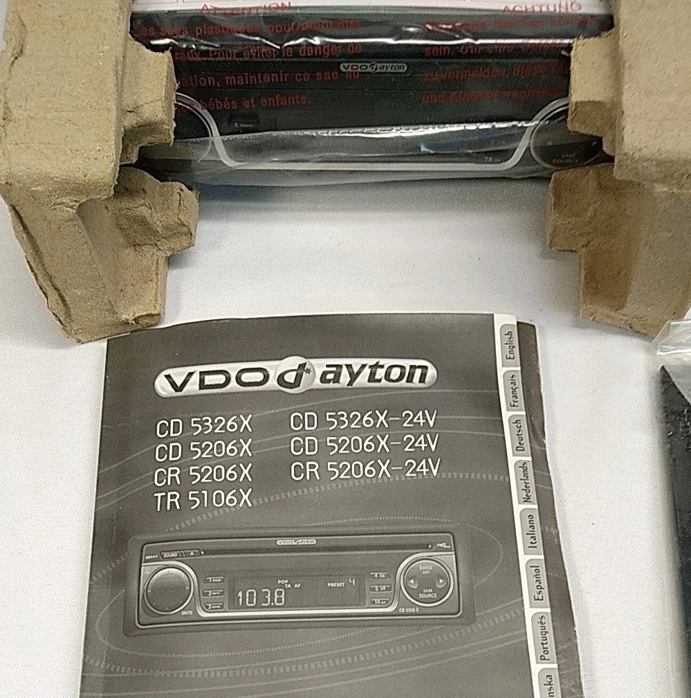 VDOdayton TR5106x radio stereo RDS Tuner DVD MP3 CD Programmable Car Truck NEW