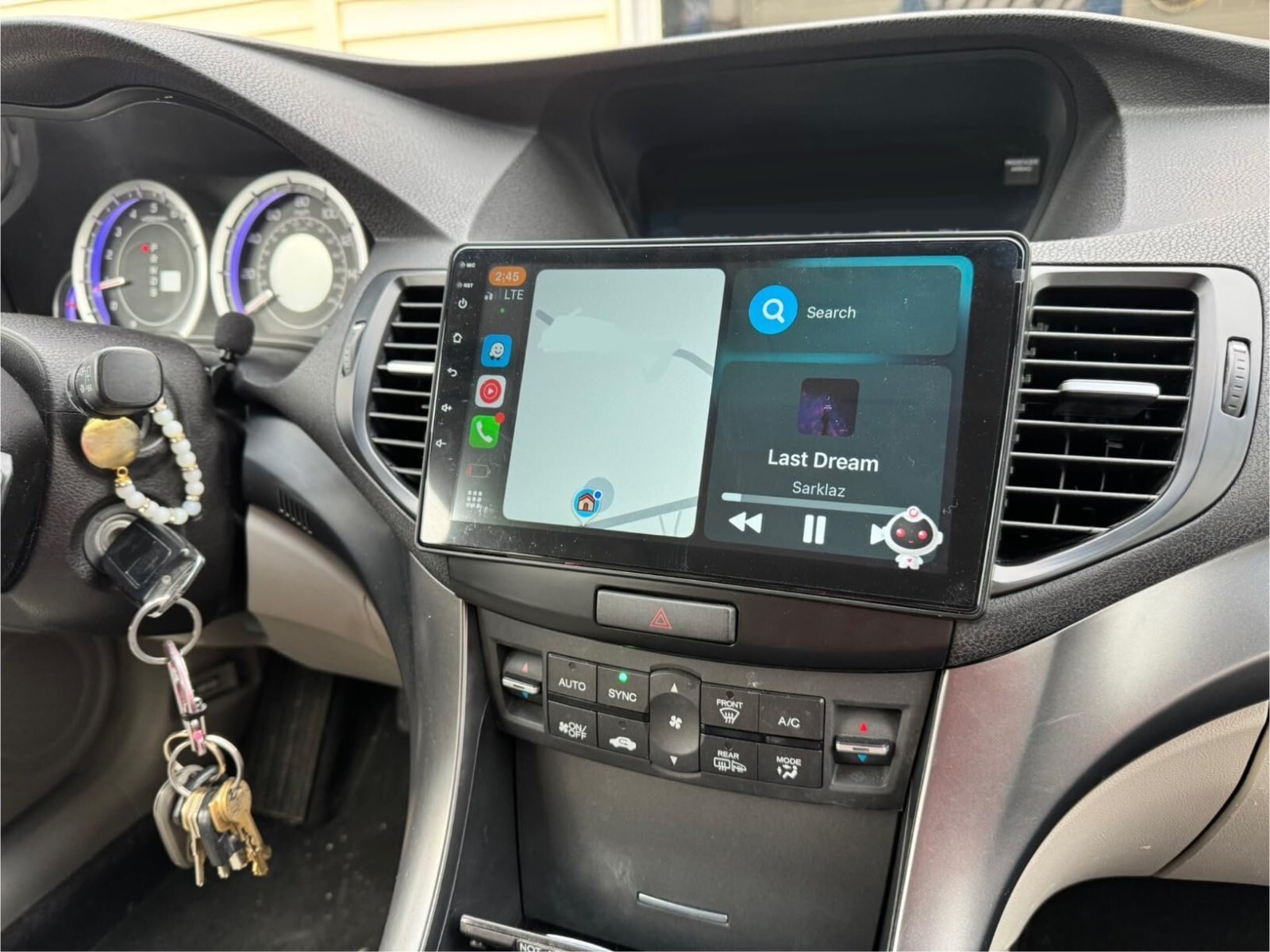 For Acura TSX 2009-2014 Touch Screen Android 13 Car Stereo Radio GPS Carplay Map