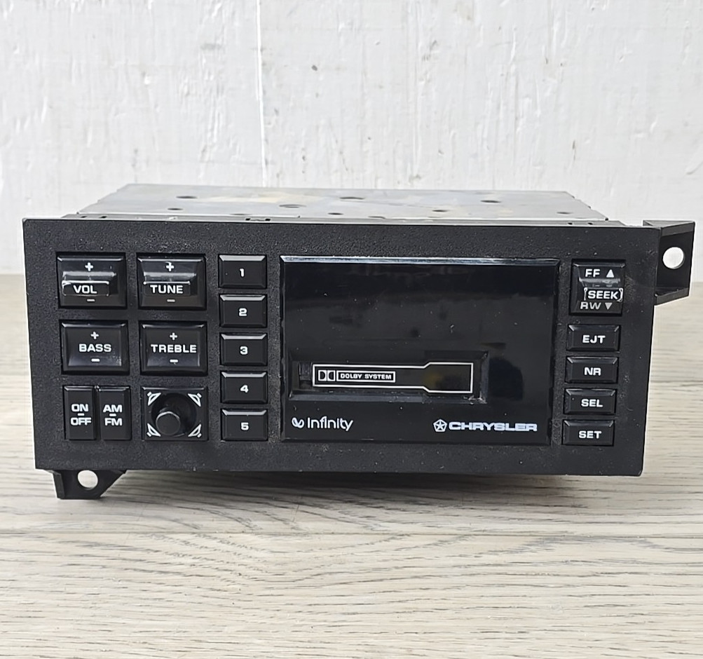 Chrysler Dodge Dolby Infinity Am/Fm Cassette Factory OEM Radio 4469320 *READ*