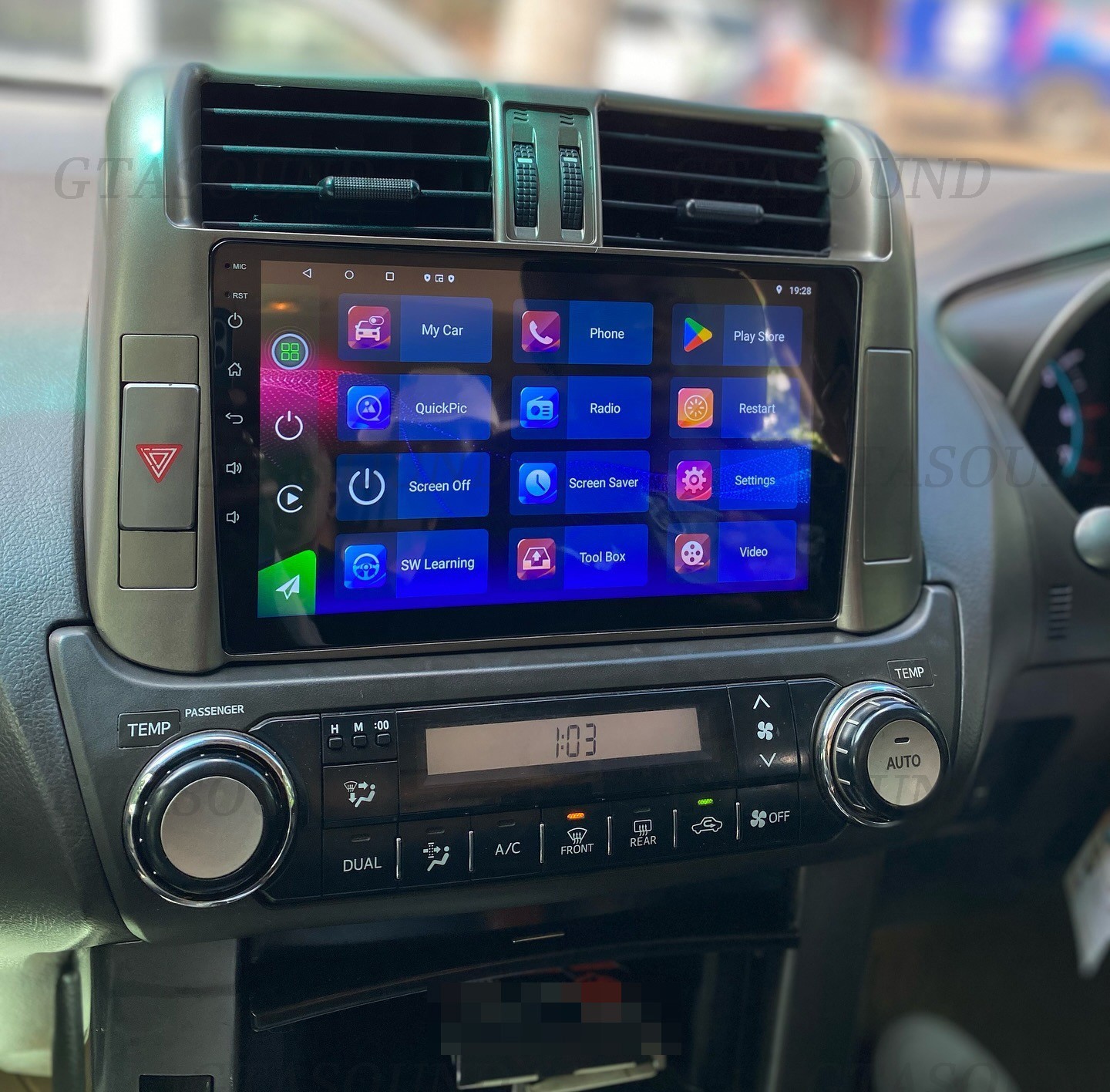 For Toyota Land Cruiser Prado 2009-2013 CarPlay Car Stereo Radio Auto GPS 2+64G