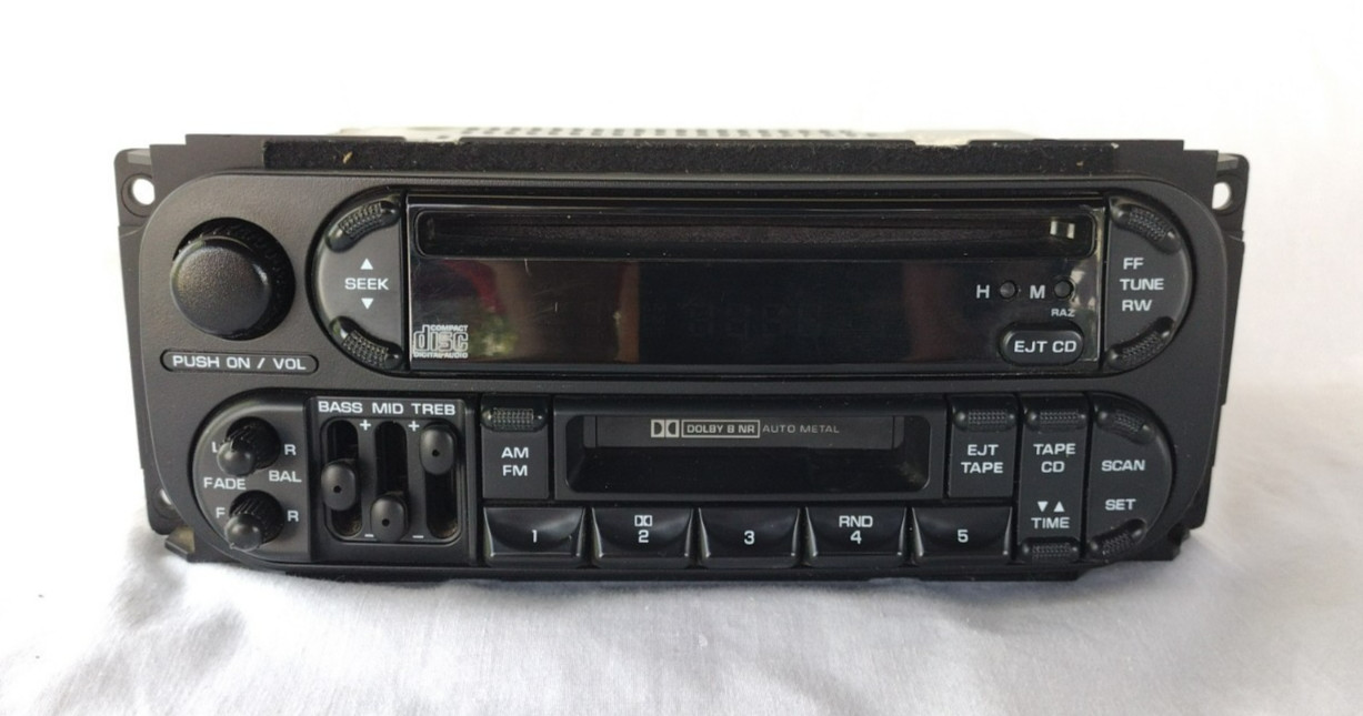 OEM Chrysler Dodge Jeep Radio Cassette CD Player P04858540AH Tested